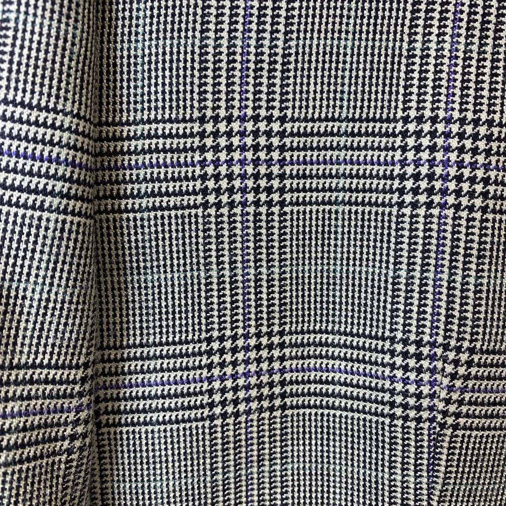 Lauren Ralph Lauren Blazer Men 46R Purple Tan Prince Edward Plaid‎ Silk Wool